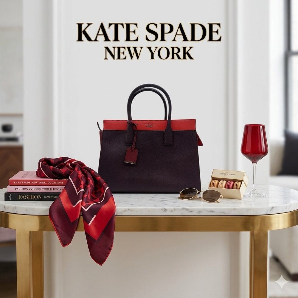 Kate Spade Cameron Street Candace Satchel - Tricolor Tempranillo